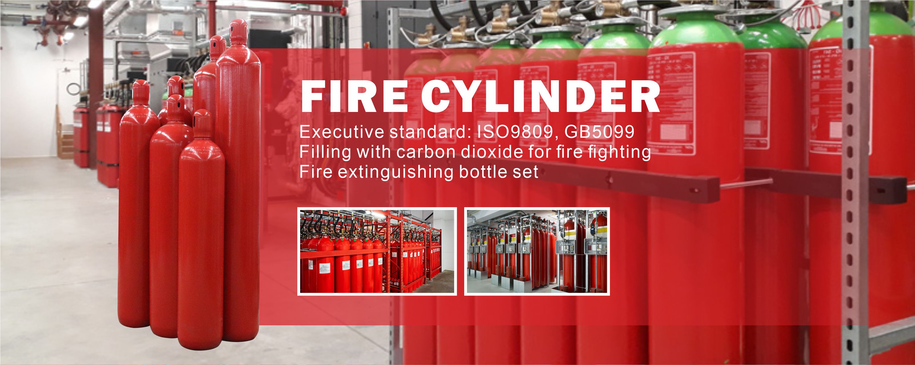 Fire Extinguisher Supplies 267-68L-150Bar Fire Extinguisher Cylinder CO2 Gas Cylinder for Sale